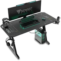 SENSE7 Gaming-Schreibtisch Nomad Cybernetic schwarz 120x60, cm