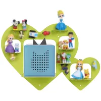 JYiuog Regal für Toniebox & Tonie Figures Aufbewahrung,Storage Rack for 15-20 Tonie Figures, Magnetisches Metallregal für Kids Room Decor, Gifts for Children (Grün)