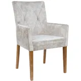 Armlehnstuhl HOME AFFAIRE "Diamond", bunt (eiche, terra 06, eiche natur), B:60cm H:94,5cm T:60cm, Polyester, Stühle, Armlehnstuhl