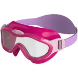 Speedo Sea Squad Mask Schwimmbrille, UV-Schutz, Anti-Beschlag, verstellbare Passform, lebendige Farben, Electric Pink/Miami Lilac/Blossom/Clear, Einheitsgröße