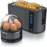 Arendo Langschlitz-Toaster Grau
