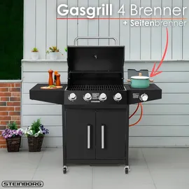 Steinborg Gasgrill SB-8180 schwarz