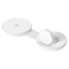 Conceptronic GORGON04W 2-in-1 faltbares magnetisches Qi2 25W kabelloses Ladegerät