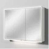 Sanipa Spiegelschrank „Milo“ 100 × 75 × 16,8 cm in Weiß-Soft