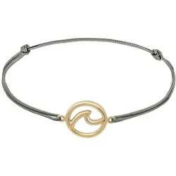 Elli Welle Strand Maritim Nylon Band Trend 925er Silber Armbänder & Armreife   Damen 