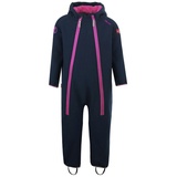 Trollkids Kinder Nordkapp Softshell Overall Einteiler, Marineblau/Magenta, Größe 104