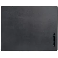 Dacasso Leder Schreibtisch Matte ohne Schienen, schwarz, 24 x 19