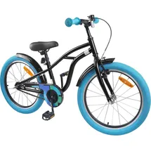 vidaXL Kinderfahrrad 18 Zoll schwarz