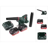 Metabo AG 18 Akku Gebläse 18 V + 2x LiHD Akku 5,5 Ah + Ladegerät