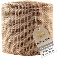 Creative Deco Juteband Jute Runner | Rolle 10 cm