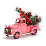 CHRISTMAS GOODS by Inge Weihnachtsfigur »Pick-up Oldtimer, Weihnachtsdeko«, rosa