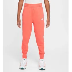 NIKE G NSW CLUB FLC HR FTD PNT LBR MAGIC EMBER/MAGIC EMBER/WHITE