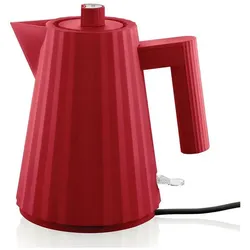 Alessi Wasserkocher Elektrischer Wasserkocher Alessi Plisse Red, 1 l rot