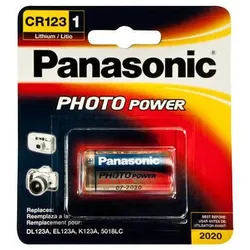 CR123A Panasonic Batterie Photo Lithium CR123