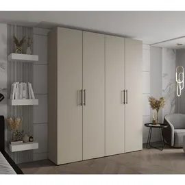 abiks möbel Drehtürenschrank INOVA 200 x 236,7 x 47 cm Schwarz