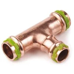 Kupfer Pressfitting Sudo-Press T-Stück Mittelabgang reduziert 28 x 22 x 28 mm Kontur V DVGW
