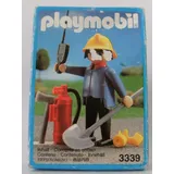 Playmobil Feuerwehrmann 3339 von 1991 Neu & OVP Feuerwehr Feuerlöscher