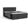dein schlaf 24 BOXBETT LON IV 160/200 in Cord Hellgrau H4 - Hellgrau/Creme/Beige/Grau/Schwarz