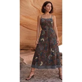 Zero Maxikleid Braun/Petrol 44