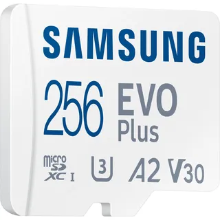Samsung EVO Plus (2024) 256 GB microSDXC Speicherkarte (160 MB/s, Class 10, U3)