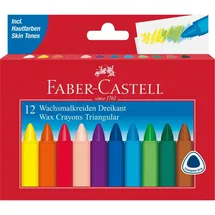 Faber-Castell Wachsmalkreide 12 St. sortiert