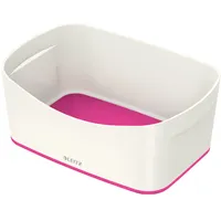 Leitz MyBox, Aufbewahrungsschale, Blickdicht, Weiß/Pink Metallic, Kunststoff, 52574023