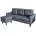 Polstercouch mit variabler Ottomane