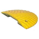 MORAVIA Fahrbahnschwelle TOPSTOP-20-RE gelb Abschlusselement mit Nut 400 x 200 x 50 mm(L x B x H)