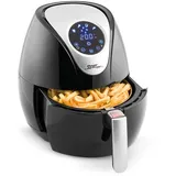 PowerXL Air Fryer 2,3 l - Heißluftfritteuse - 6 in 1 Küchengerät – Frittieren ohne Fett - Programmautomatik & Easy-Touch-Display - Antihaftbeschichtung - 2 Fächer