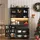 Okwish Buffetschrank 180 x 105 x 40 cm Schwarz