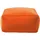 Homescapes Sitzpouf orange – Sitzsack Eckig, 60x60x27 cm,