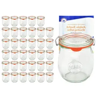 Mambocat 36er Set Weck Gläser 220 ml Tulpengläser mit