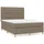 vidaXL Boxspringbett 140 x 200 cm Taupe