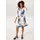 Aniston CASUAL Blusenkleid Blumen Blau/Schwarz/Weiß 46