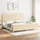 vidaXL Bettgestell mit Kopfteil 200 x 200 cm Creme