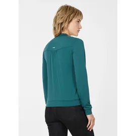 Ragwear Sweatjacke "KENIANE", Damen, Gr. XL, ocean grün, Sweatware, Obermaterial: 67% Polyester, 28% Viskose, 5% Elasthan, unifarben, normal, Rundhals, Sweatjacken Sweatjacke, Unbrushed mit Viskoseanteil für sportives Finish