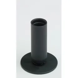 Kerzenleuchter Eisen schwarz H 8 cm, geeignet für Kerzen Ø  2 - 2,5 cm Stabkerzen, Leuchterkerzen