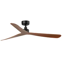 faro BARCELONA Rocker 132 cm Deckenventilator Schwarz/Nussbaum