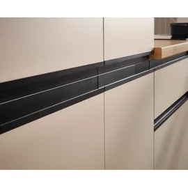BASIC by Balculina Küchenzeile Nizza 220 cm grau