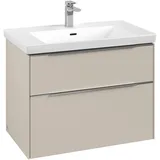 Villeroy & Boch Waschbeckenunterschrank 2 Auszüge 77,2 x 57,6 x 46,2 cm Beige