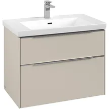 Villeroy & Boch Waschbeckenunterschrank 2 Auszüge 77,2 x 57,6 x 46,2 cm Beige