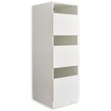 laundreezy Wäscheschrank 50 x 162 x 67,5 cm Weiß Holzwerkstoff