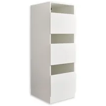 laundreezy Wäscheschrank 50 x 162 x 67,5 cm Weiß Holzwerkstoff