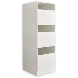 laundreezy Wäscheschrank 50 x 162 x 67,5 cm Weiß Holzwerkstoff