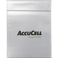 AccuCell LIPO-SAFE Lipo Schutzbeutel klein, Lipos sicher aufbewahren! 23x18cm Silber 120gramm, Lipo Guard
