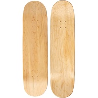 Moose Blank Skateboard-Deck – Premium 7-lagige Ahorn-Konstruktion, natürliches Holz, 20,3 cm