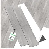 Endorphin Vinylboden selbstklebend in Holzoptik Hellgrau 2,93qm,