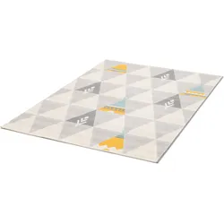 Primaflor-Ideen in Textil Kinderteppich »COCOON - Tippitraum«, rechteckig, 6 mm Höhe, Kurzflor, Motiv Dreiecke Primaflor-Ideen in Textil hellgrau,hellblau,gelb B: 120 cm   1 St.