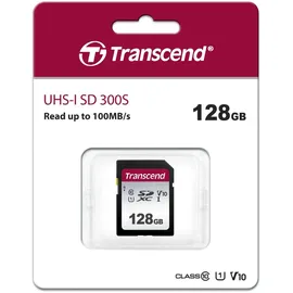 Transcend SDC300S SDXC UHS-I Class 10 U1 V10 128 GB