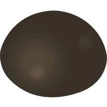 Haas + Sohn Wandtürpuffer - ø 32 mm, Höhe 12 mm, Wandmon., Kunststoff braun